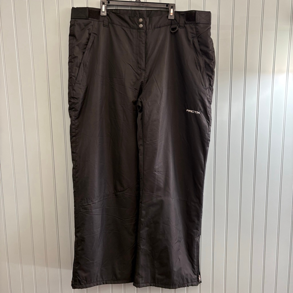 ARCTIX Black Snow Pants with Red Lining Size 2X